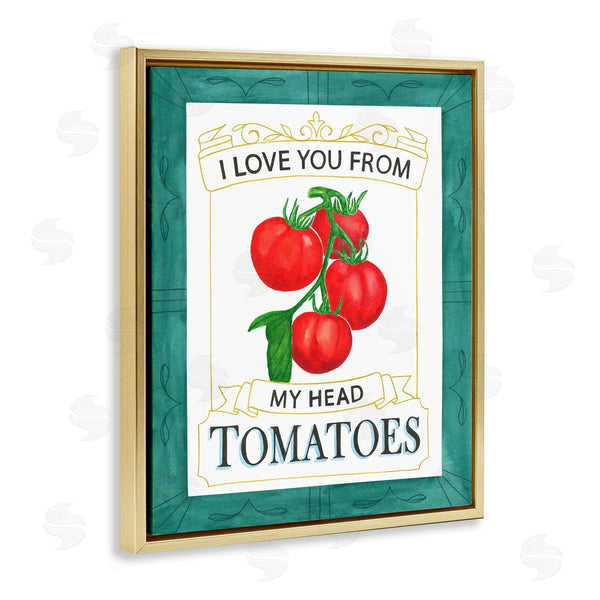 Stupell Industries Lara Beeston | My Head Tomatoes Pun