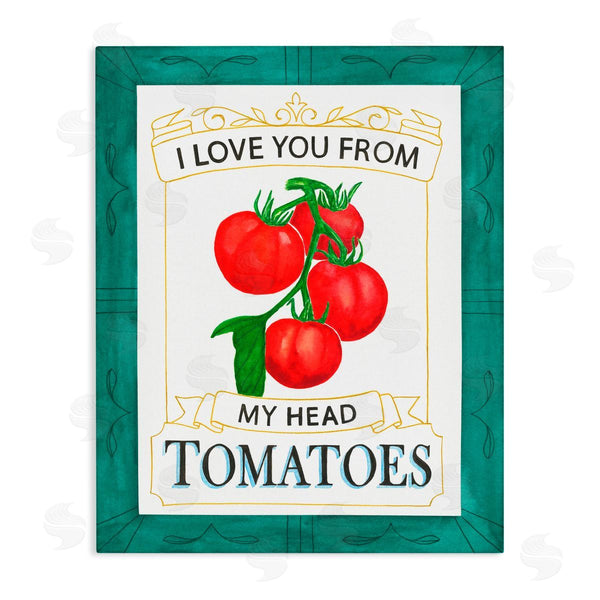 stupell industries Lara Beeston | My Head Tomatoes Pun