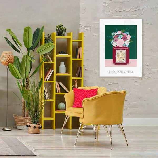 Stupell Industries Lara Beeston | Productivi-tea With Encouraging Message