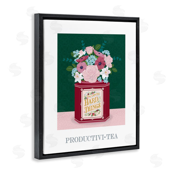 Stupell Industries Lara Beeston | Productivi-tea With Encouraging Message