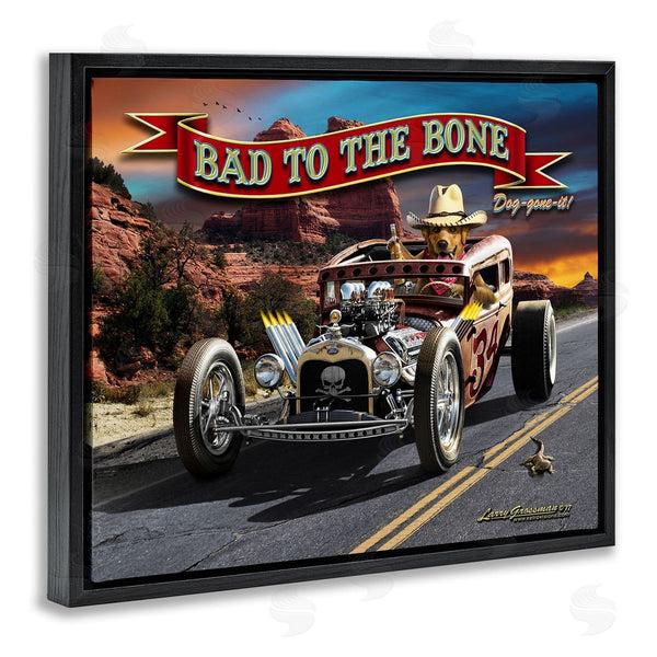 Stupell Industries Larry Grossman | Bad To The Bone Dog