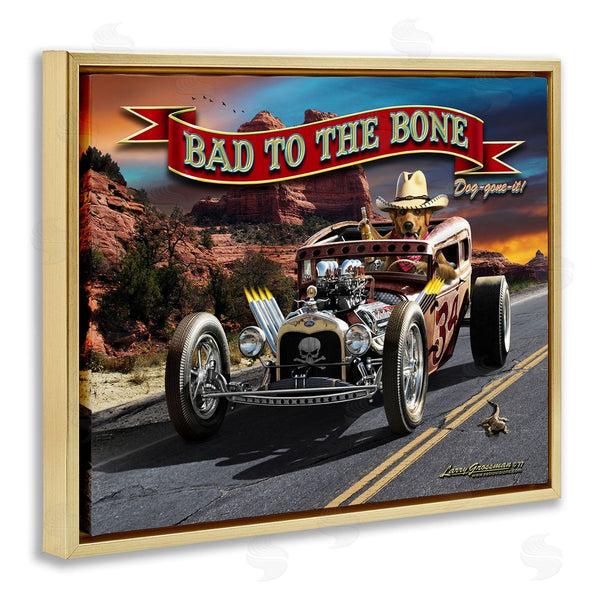 Stupell Industries Larry Grossman | Bad To The Bone Dog