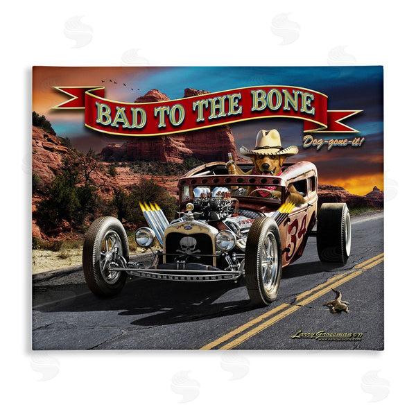 stupell industries Larry Grossman | Bad to the Bone Dog
