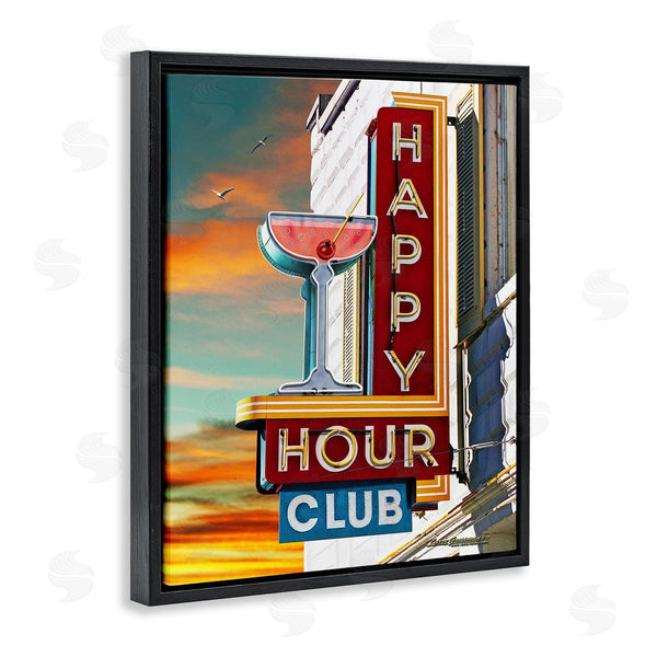 Stupell Industries Larry Grossman | Happy Hour Club Sign