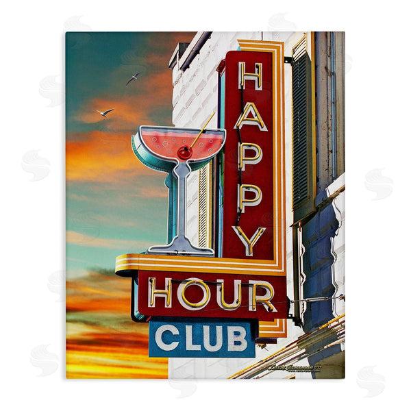 stupell industries Larry Grossman | Happy Hour Club Sign