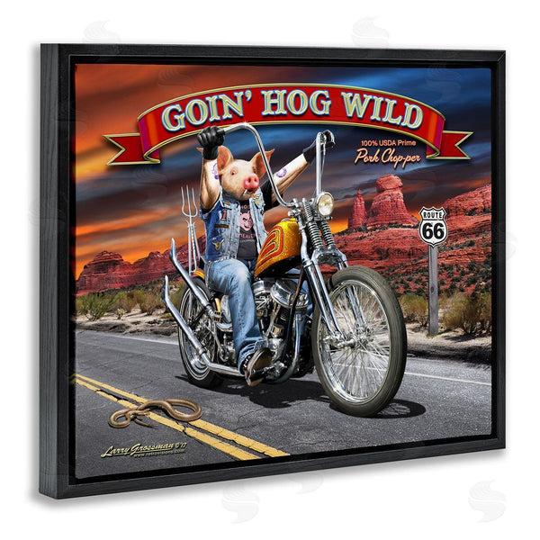 Stupell Industries Larry Grossman | Hog Wild Chopper Bike Wall Art