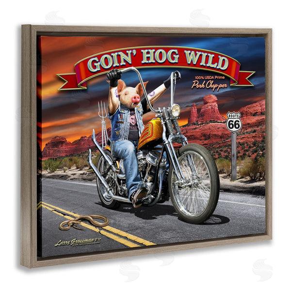 Stupell Industries Larry Grossman | Hog Wild Chopper Bike Wall Art