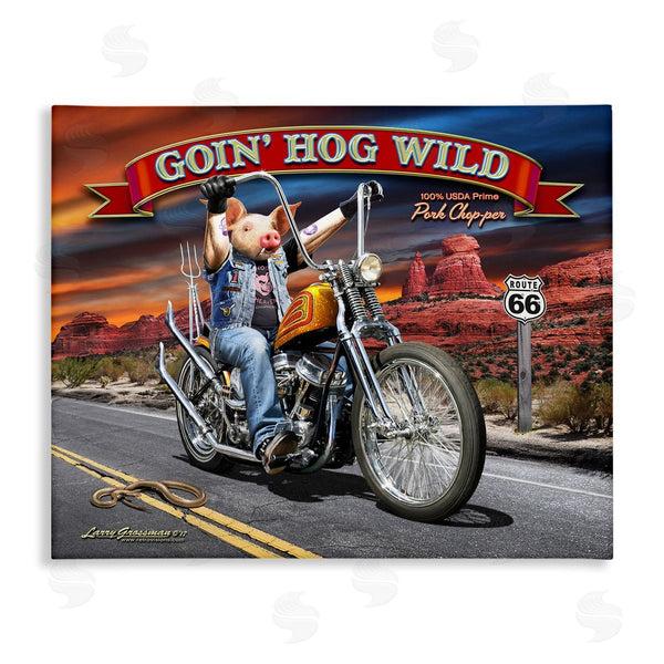 stupell industries Larry Grossman | Hog Wild Chopper Bike Wall Art