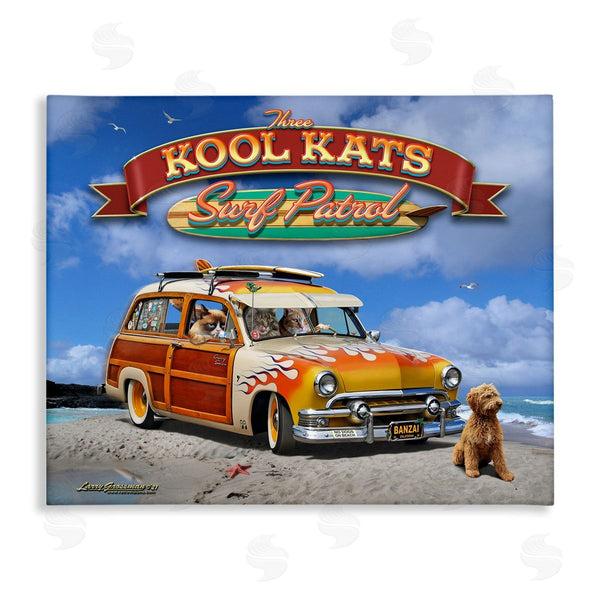 stupell industries Larry Grossman | Kool Kats Beach Wall Art