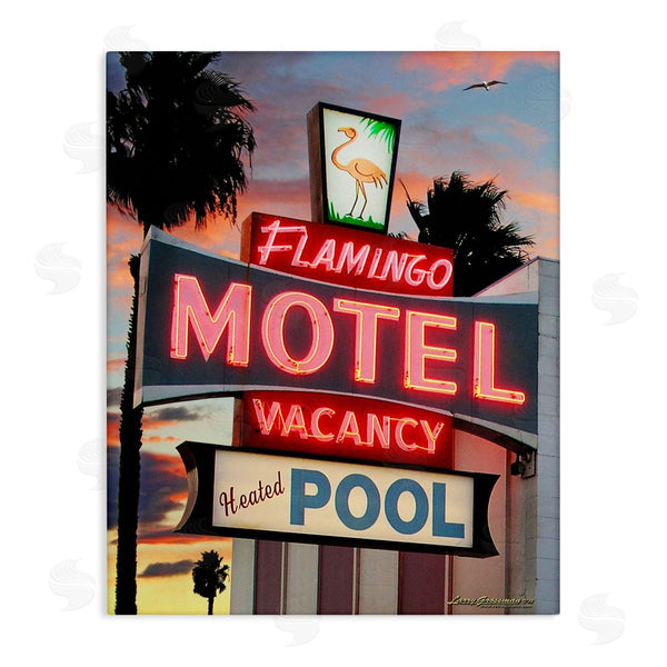 stupell industries Larry Grossman | Tropical Flamingo Motel