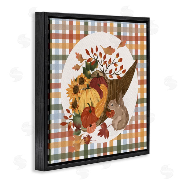 Stupell Industries Laura Konyndyk | Abundant Harvest Tartan Cornucopia Wall Art