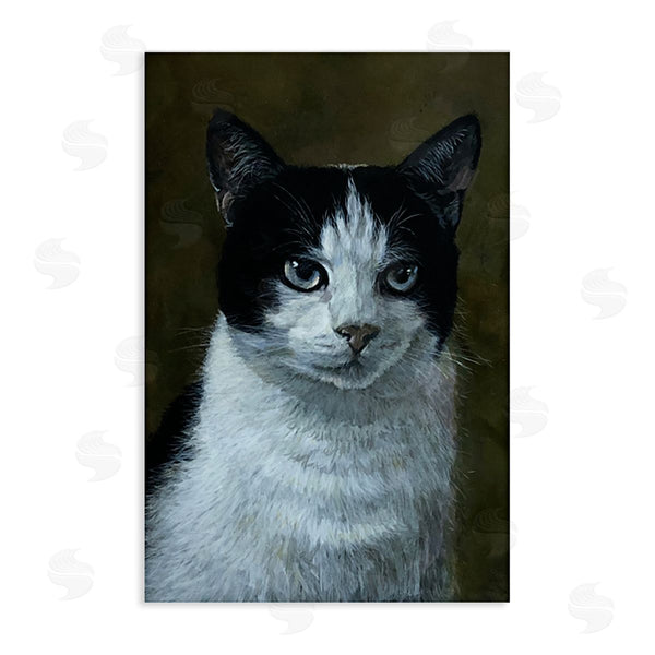 stupell industries Laura Mark-Finberg | Black & White Cat Angst Wall Art