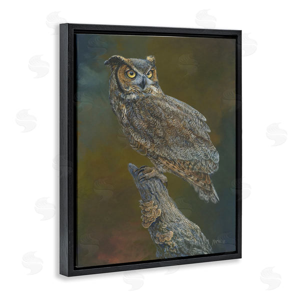 Stupell Industries Laura Mark-Finberg | Great Horned Owl On Branch Wall Art