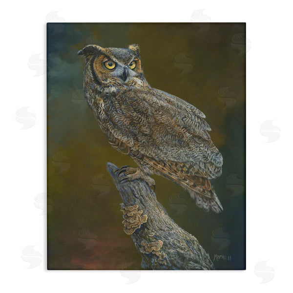 stupell industries Laura Mark-Finberg | Great Horned Owl on Branch Wall Art