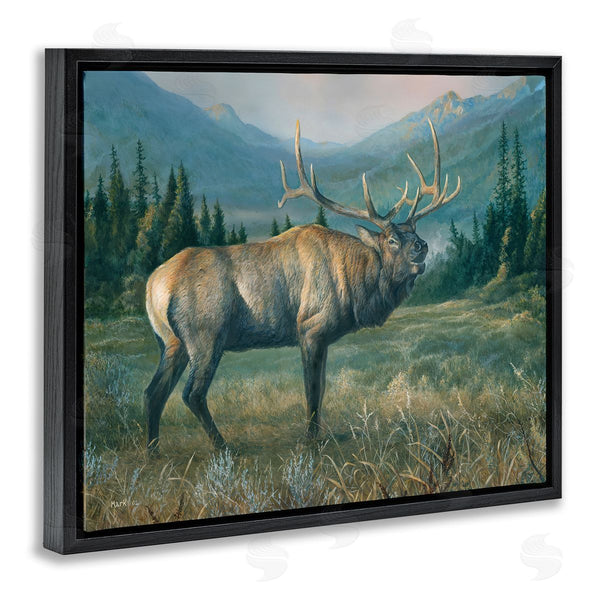 Stupell Industries Laura Mark-Finberg | Powerful Elk In Field Wall Art