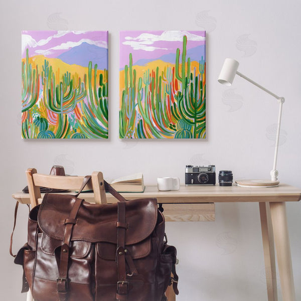 Stupell Industries Laura Marr | Contemporary Cactus Desert Sky Wall Art