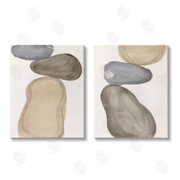 stupell industries Laura Marr | Contemporary Oblong Shapes Arrangement Wall Art