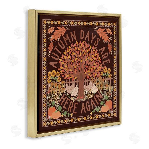 Stupell Industries Laura Marshall | Autumn Days On Brown