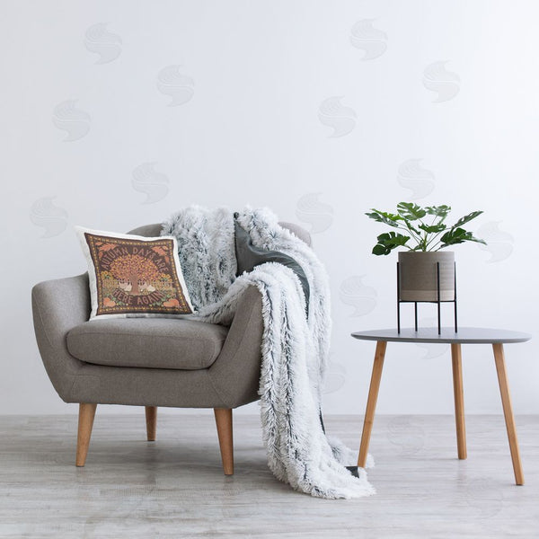 Stupell Industries Laura Marshall | Autumn Days On Brown Printed Throw Pillow