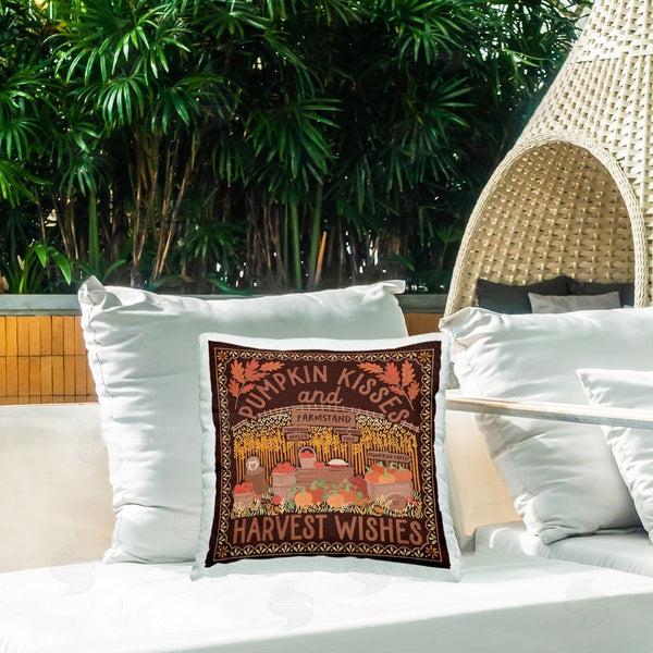 Stupell Industries Laura Marshall | Autumn Harvest Wishes Printed Throw Pillow