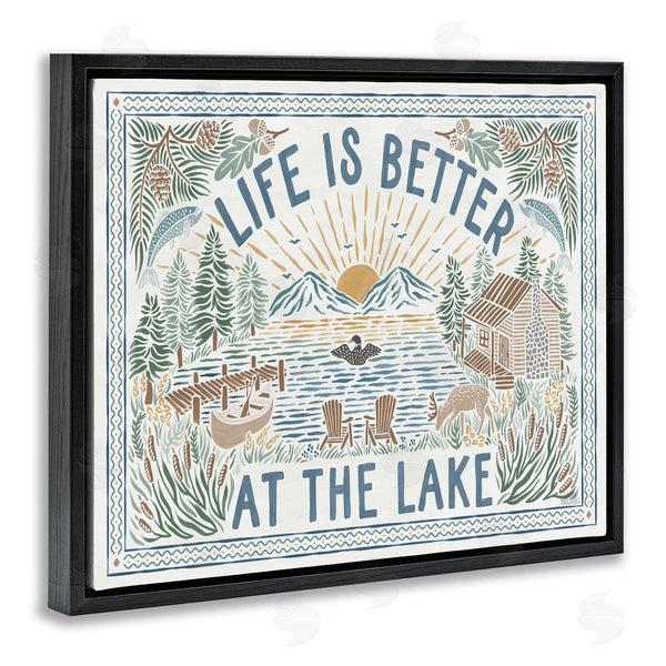 Stupell Industries Laura Marshall | Better At Lake Scenery Wall Art