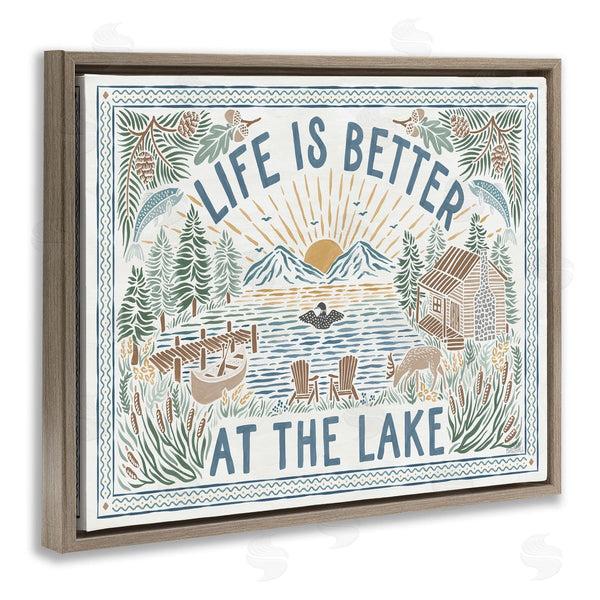 Stupell Industries Laura Marshall | Better At Lake Scenery Wall Art