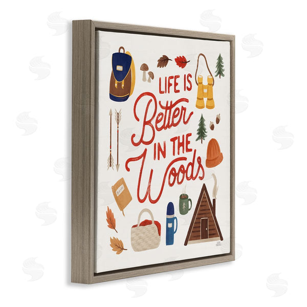 Stupell Industries Laura Marshall | Better In The Woods Phrase Wall Art