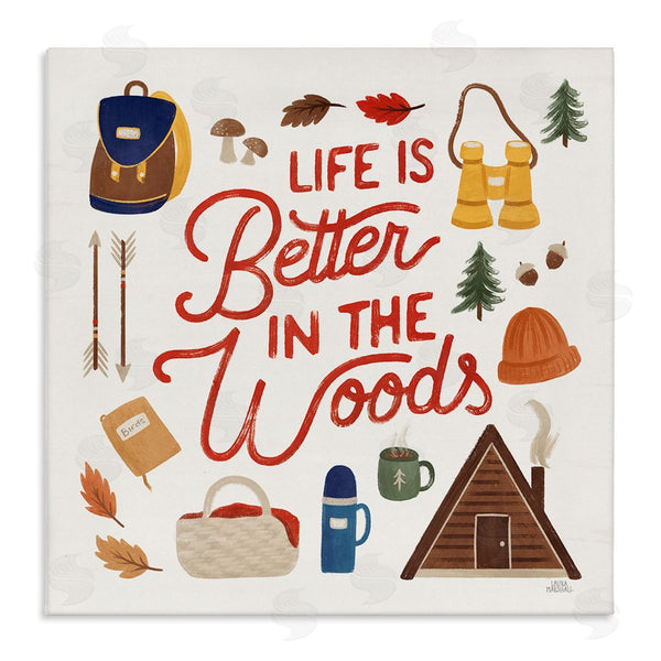 stupell industries Laura Marshall | Better in the Woods Phrase Wall Art