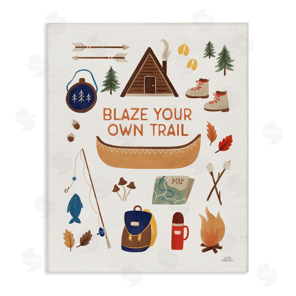 stupell industries Laura Marshall | Blaze Your Own Trail Phrase Wall Art