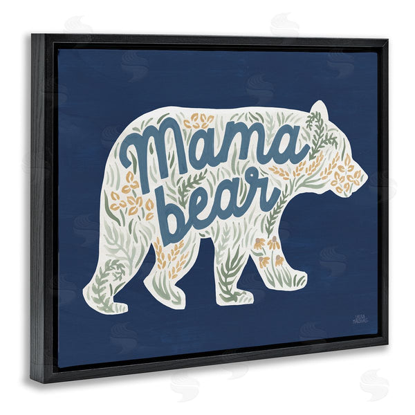 Stupell Industries Laura Marshall | Blue Mama Bear Botanicals Wall Art
