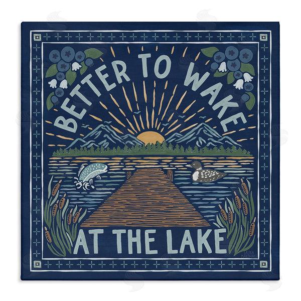 stupell industries Laura Marshall | Blue Wake at Lake Phrase Wall Art