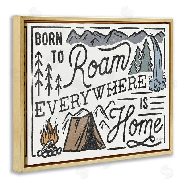 Stupell Industries Laura Marshall | Born To Roam Everywhere