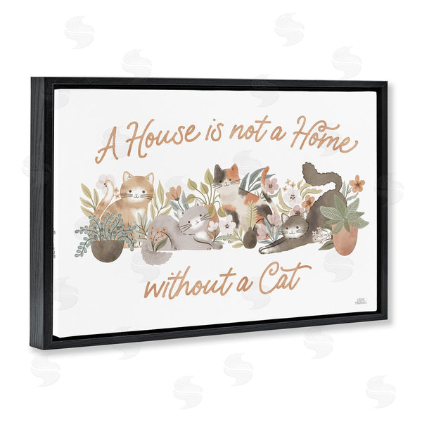 Stupell Industries Laura Marshall | Cozy Cats And Plants Phrase