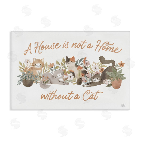 stupell industries Laura Marshall | Cozy Cats and Plants Phrase
