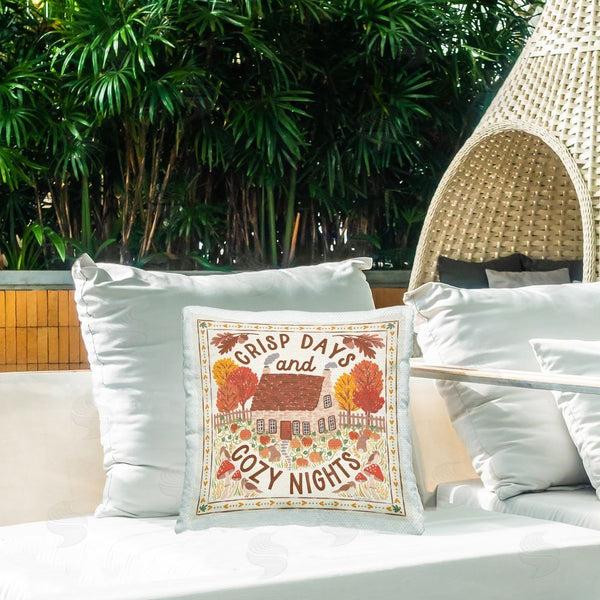 Stupell Industries Laura Marshall | Crisp Days & Cozy Nights Printed Throw Pillow