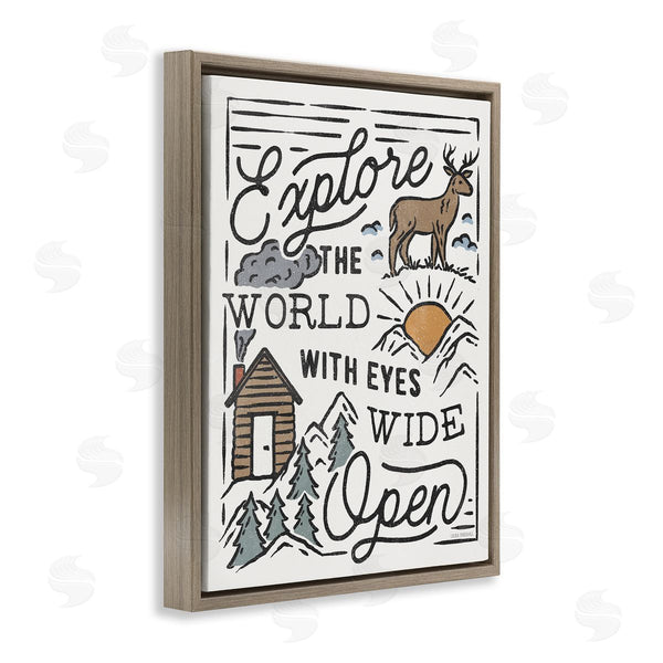 Stupell Industries Laura Marshall | Explore With Eyes Wide Open