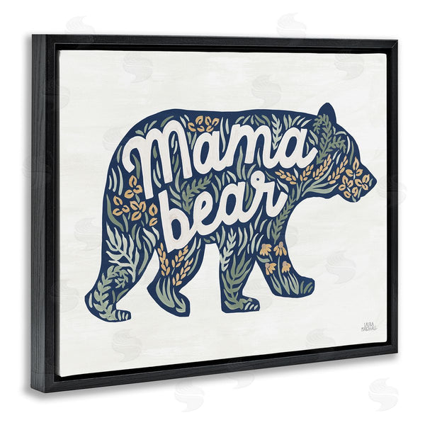Stupell Industries Laura Marshall | Floral Mama Bear Phrase Wall Art