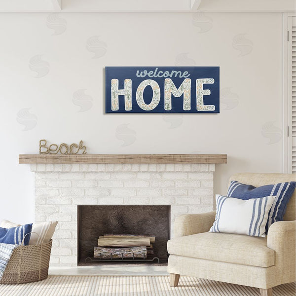 Stupell Industries Laura Marshall | Floral Welcome Phrase Wall Art