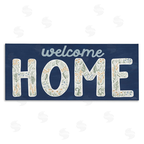 stupell industries Laura Marshall | Floral Welcome Phrase Wall Art