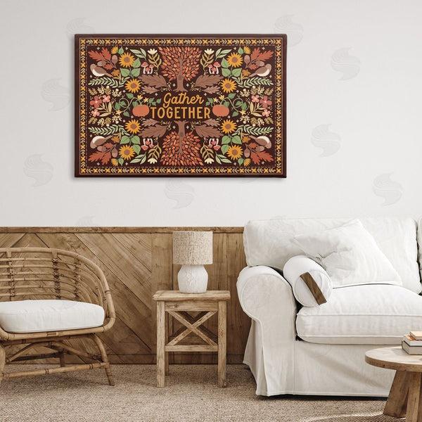 Stupell Industries Laura Marshall | Gather Together On Brown