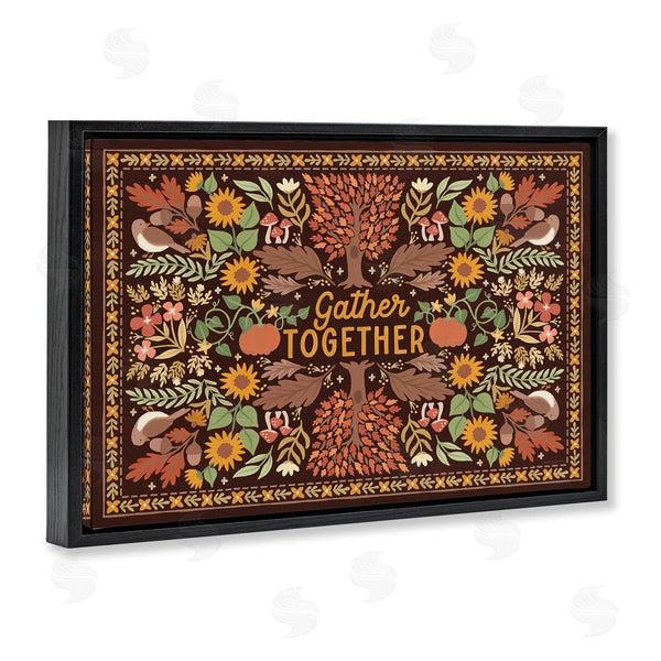 Stupell Industries Laura Marshall | Gather Together On Brown