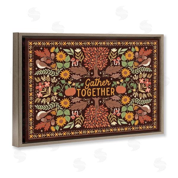 Stupell Industries Laura Marshall | Gather Together On Brown
