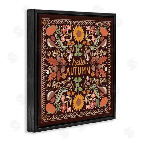 Stupell Industries Laura Marshall | Hello Autumn On Brown