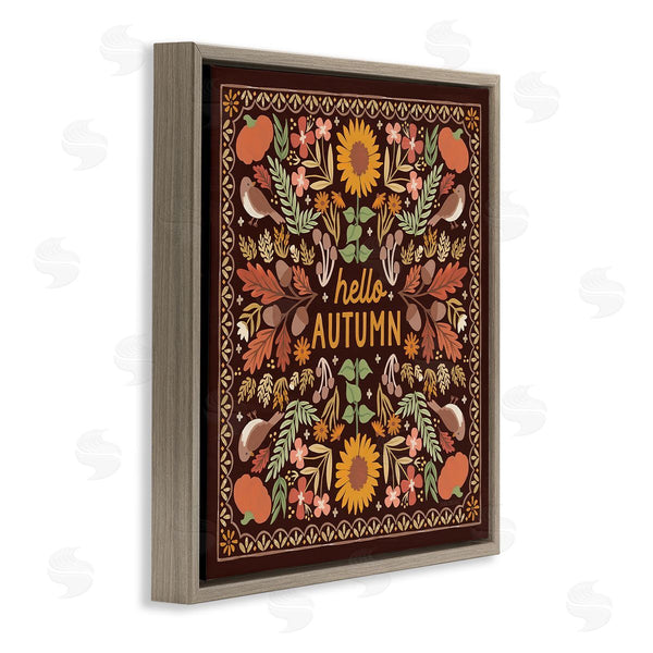 Stupell Industries Laura Marshall | Hello Autumn On Brown