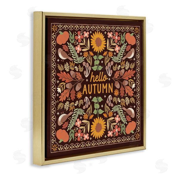 Stupell Industries Laura Marshall | Hello Autumn On Brown