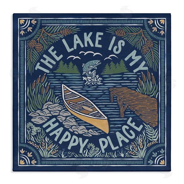 stupell industries Laura Marshall | Lake Happy Place Phrase Wall Art