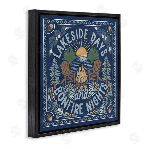 Stupell Industries Laura Marshall | Lakeside Campfire Phrase Wall Art