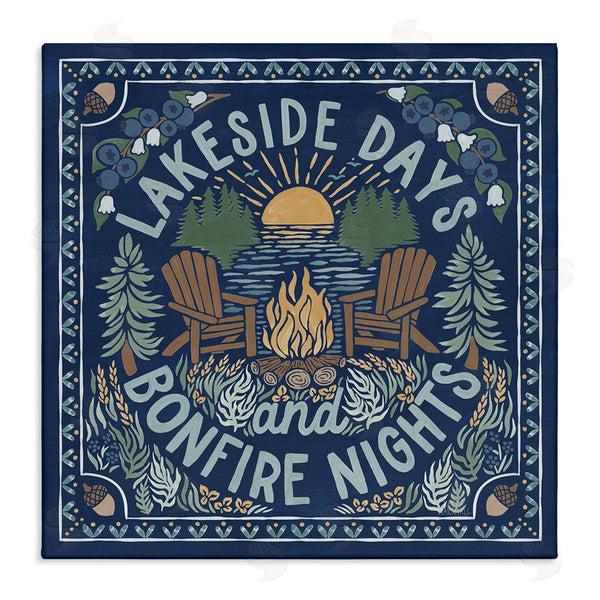 stupell industries Laura Marshall | Lakeside Campfire Phrase Wall Art