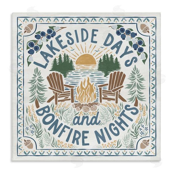 stupell industries Laura Marshall | Lakeside Days Bonfire Nights Wall Art