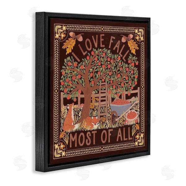 Stupell Industries Laura Marshall | Love Fall On Brown